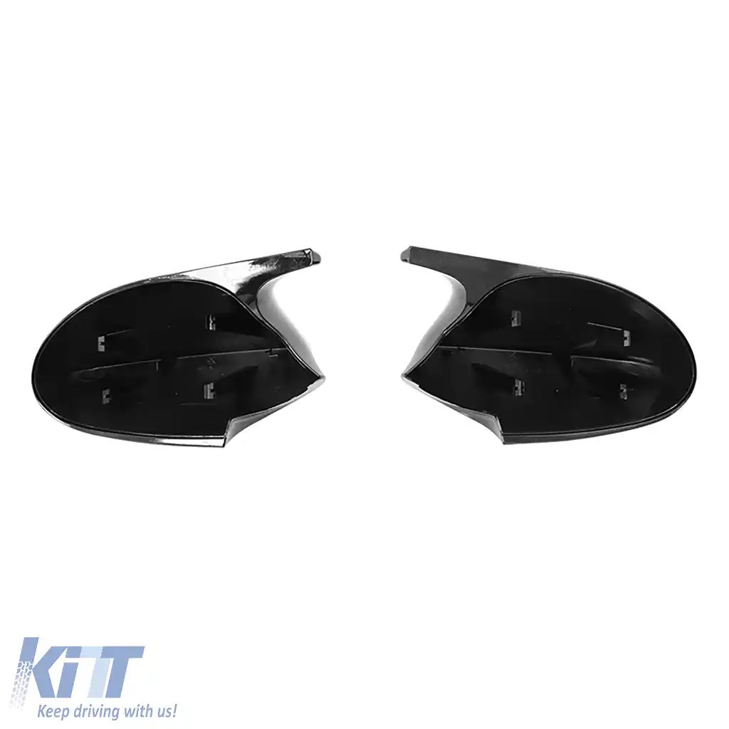 Capace de oglindă de schimb lucioase negre, potrivite pentru BMW Seria 3 E90 E91 pre-facelift-image-6204863