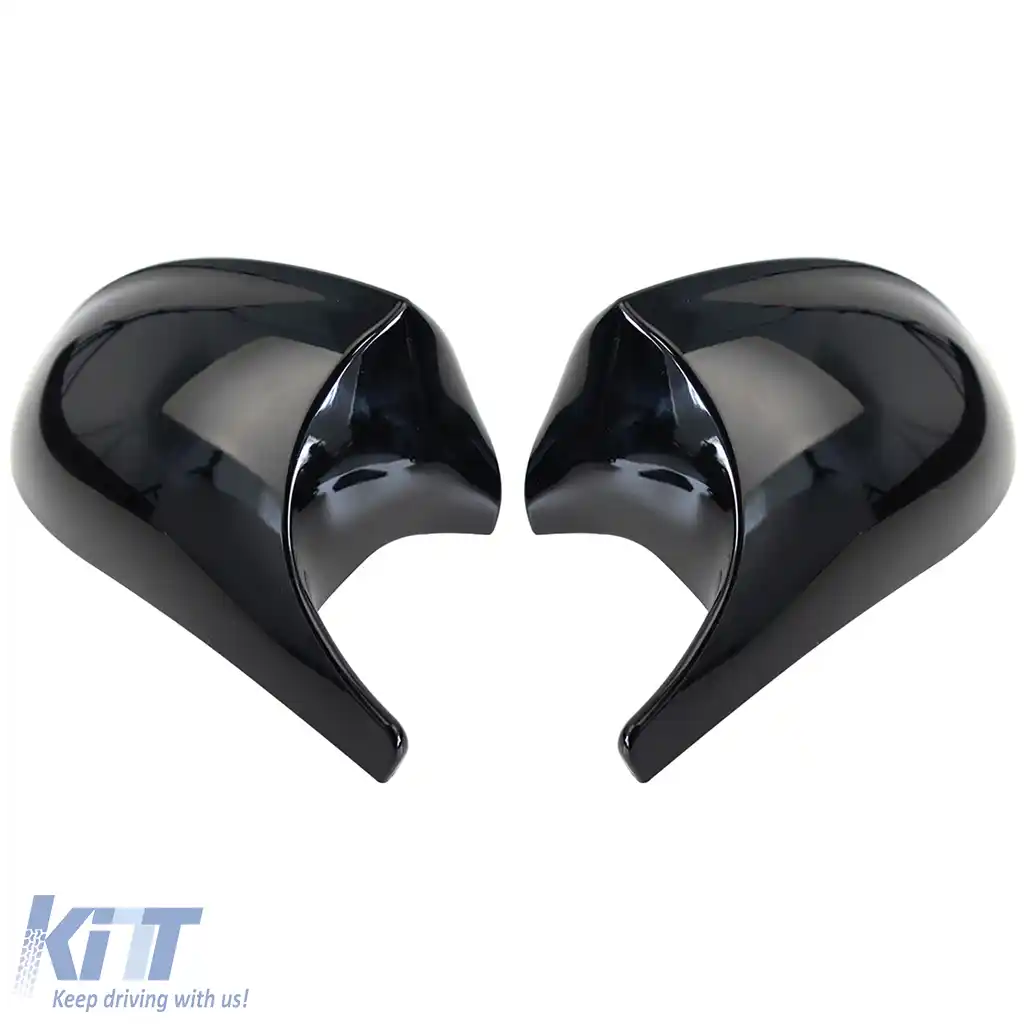 Capace de oglindă de schimb lucioase negre, potrivite pentru BMW Seria 3 E90 E91 pre-facelift-image-6204864