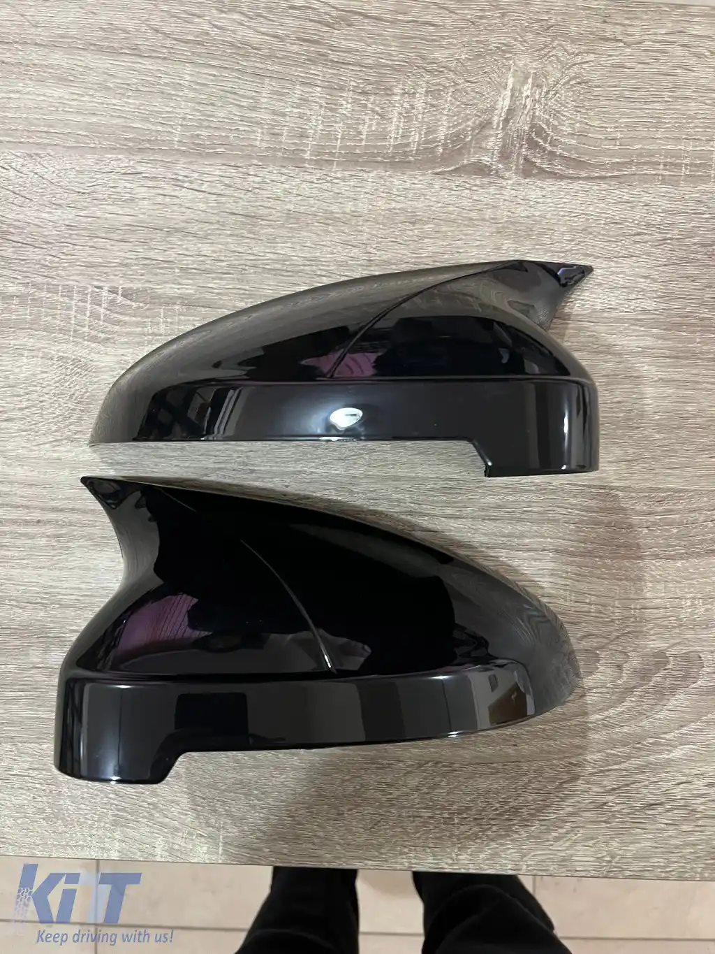 Capace de oglinzi design BATMAN potrivite pentru AUDI A5 B8 2008-2015 SPORTBACK - lac piano negru-image-6260535