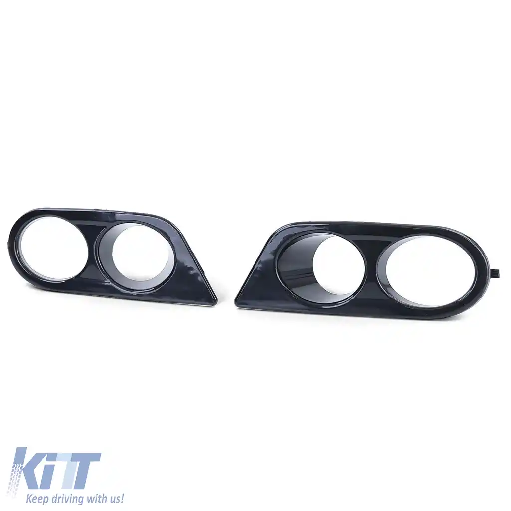 Capace de proiectoare de ceață pentru bara de protecție, negru lucios, potrivite pentru BMW Seria 3 E46-image-6194809