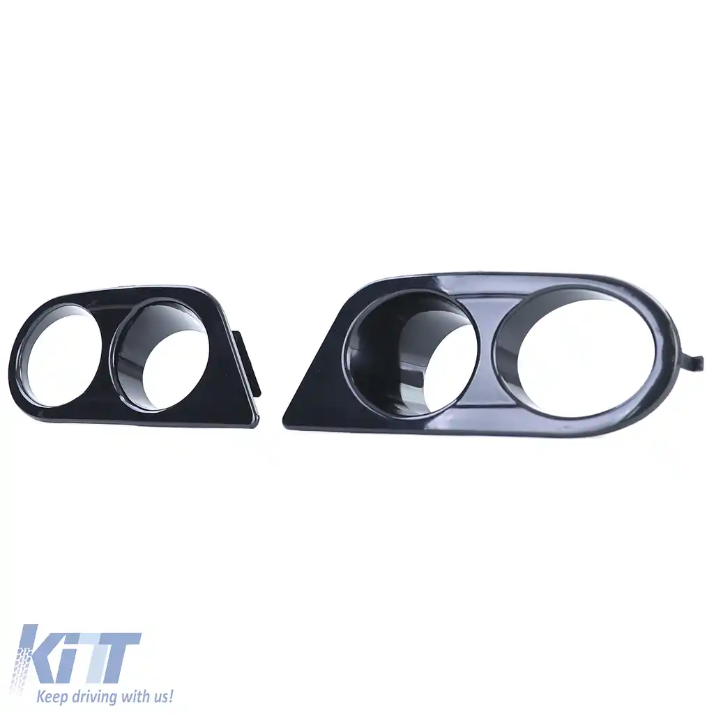 Capace de proiectoare de ceață pentru bara de protecție, negru lucios, potrivite pentru BMW Seria 3 E46-image-6194810