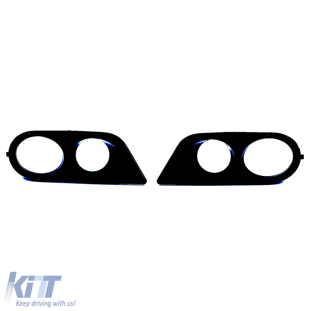 Capace de proiectoare de ceață pentru bara de protecție, negru lucios, potrivite pentru BMW Seria 3 E46-image-6194812