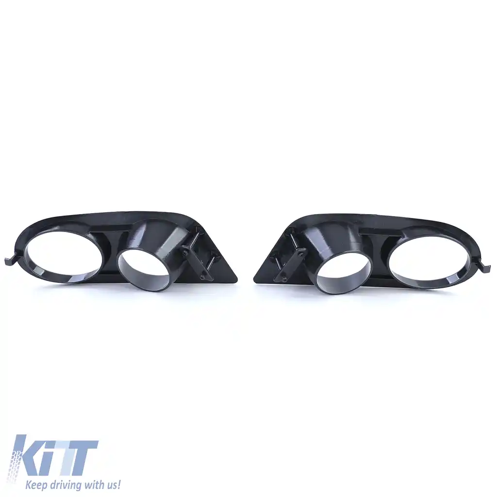 Capace de proiectoare de ceață pentru bara de protecție, negru lucios, potrivite pentru BMW Seria 3 E46-image-6194813