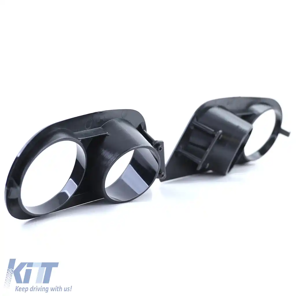 Capace de proiectoare de ceață pentru bara de protecție, negru lucios, potrivite pentru BMW Seria 3 E46-image-6194814