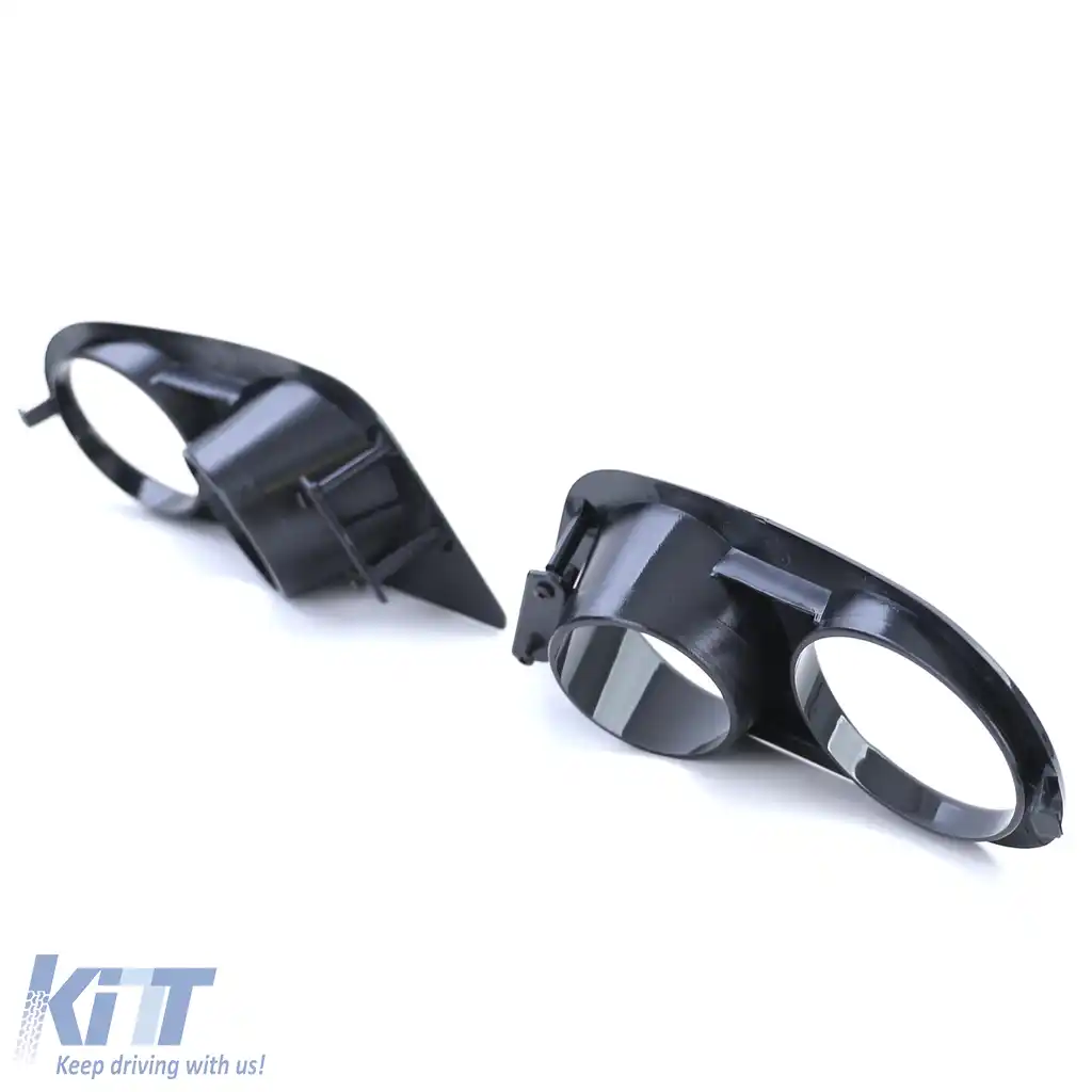 Capace de proiectoare de ceață pentru bara de protecție, negru lucios, potrivite pentru BMW Seria 3 E46-image-6194815