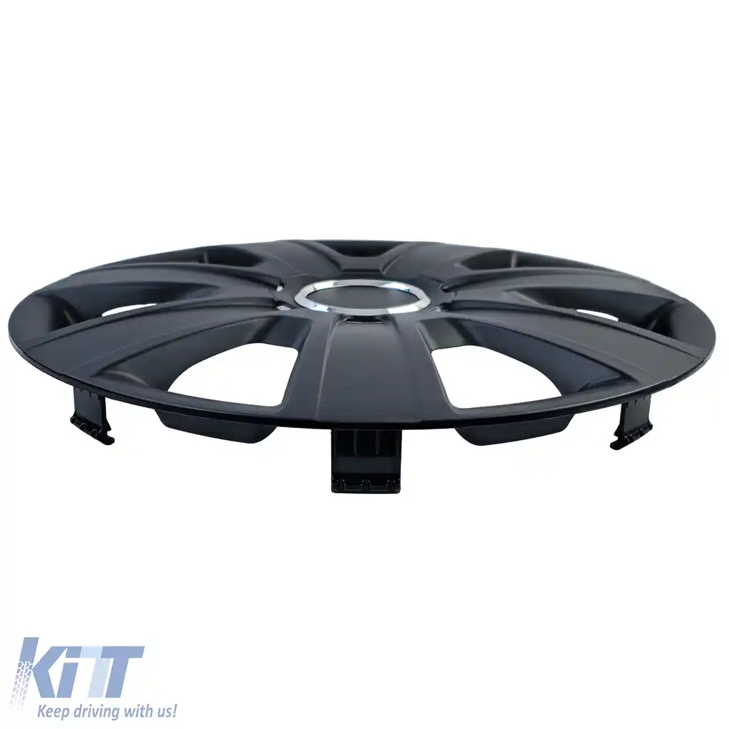 Capace de roți Tenzo-R IX de 15 inch, negre mate, set de 4 capace pentru jante de oțel-image-6207977