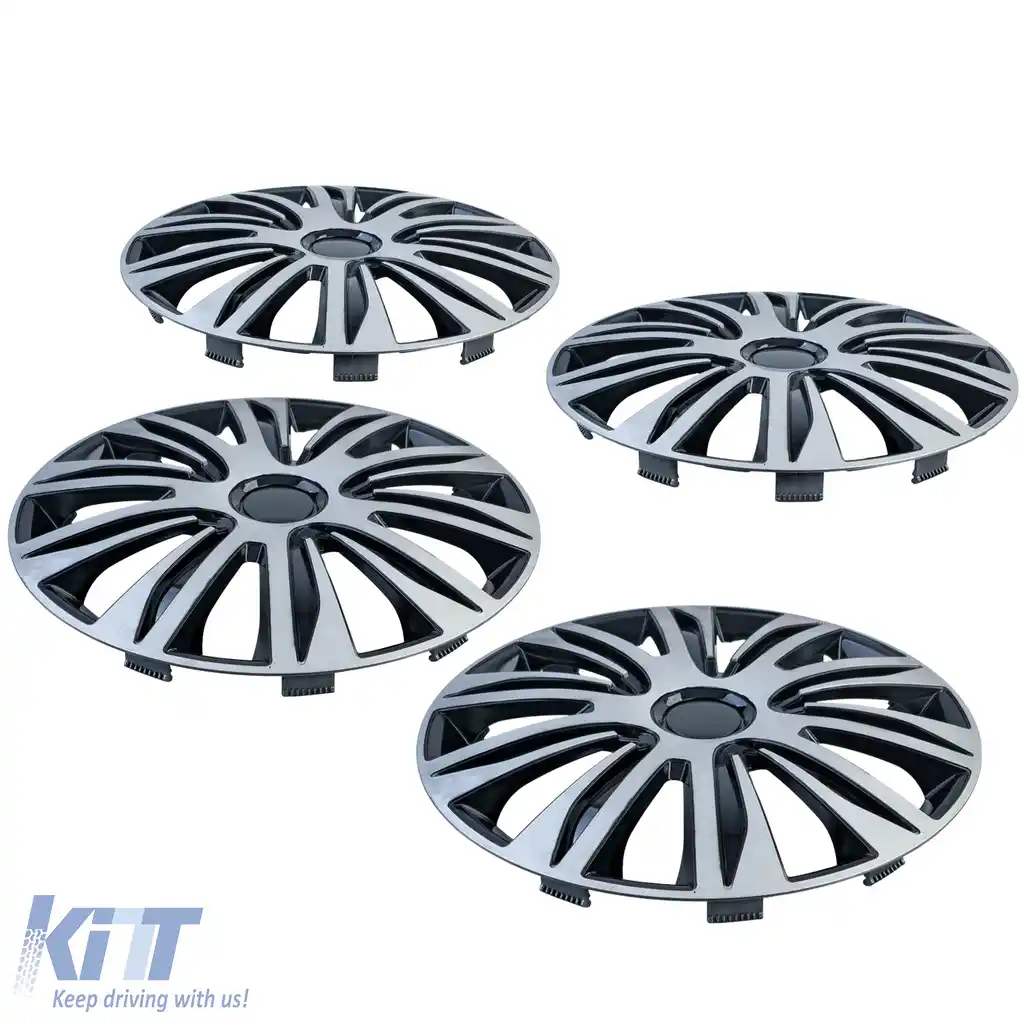 Capace de roți Tenzo-R XII 16 inch argintiu negru set de 4 jante din oțel-image-6210964