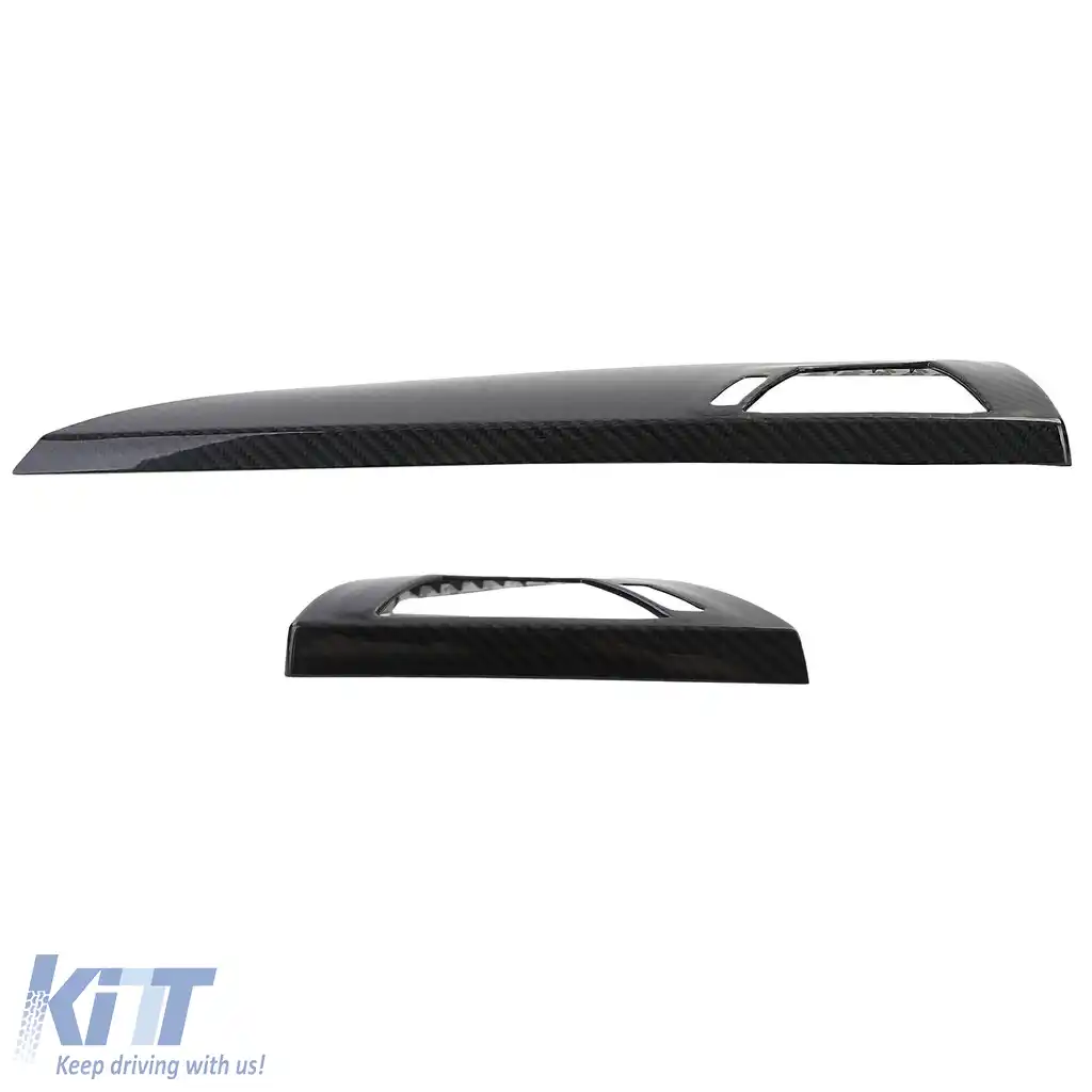 Capace de trim din carbon real pentru tabloul de bord, potrivite pentru BMW Seria 2 F22 F23 13-21-image-6205458