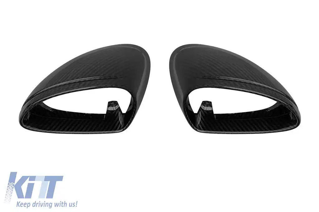 Capace din carbon pentru oglinzi laterale potrivite pentru Porsche Carrera 991.2, 991.2 și 981 cu oglinzi standard