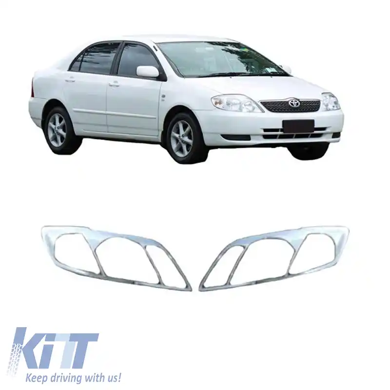 image-23-Capace faruri cromate potrivite pentru Toyota Corolla 2005 - 2 buc.