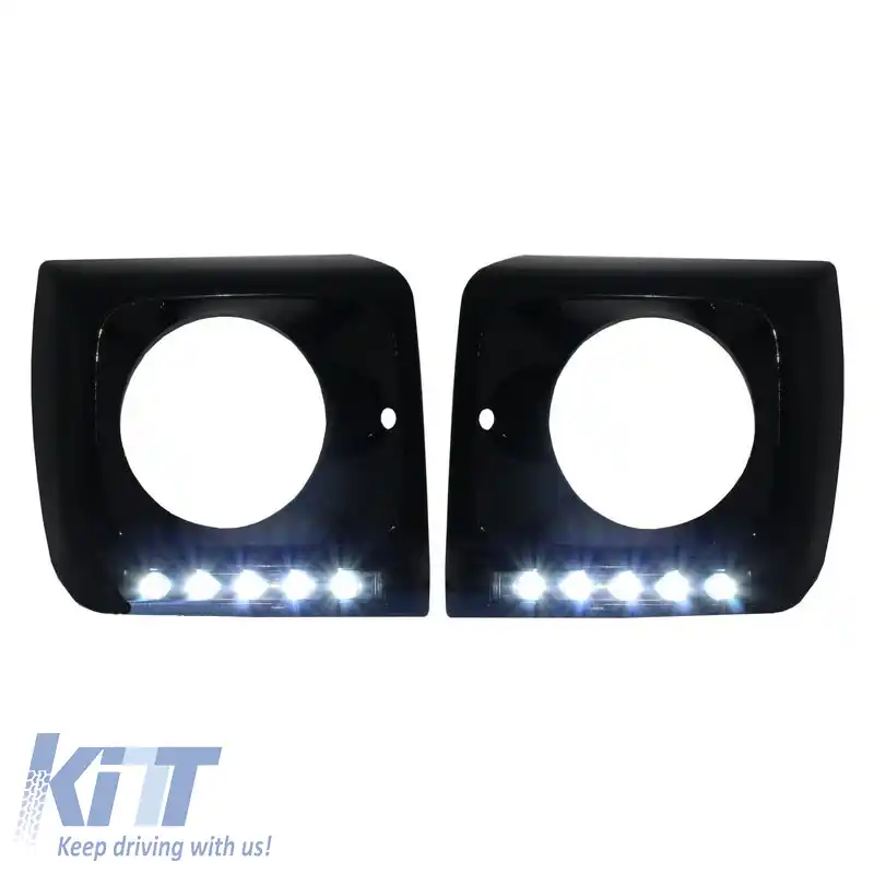 Capace Faruri Cu DRL Potrivit pentru Mercedes-Benz G-Class W461/W463 90-15 G55/G65 A Design 4 pc-image-6294907
