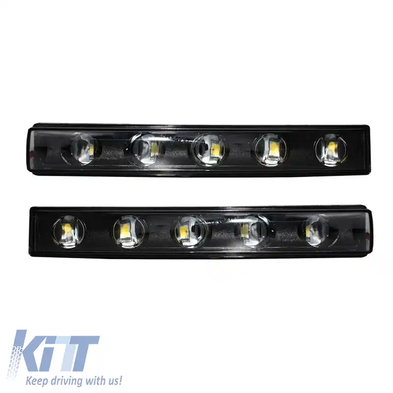 Capace Faruri Cu DRL Potrivit pentru Mercedes-Benz G-Class W461/W463 90-15 G55/G65 A Design 4 pc-image-6294912