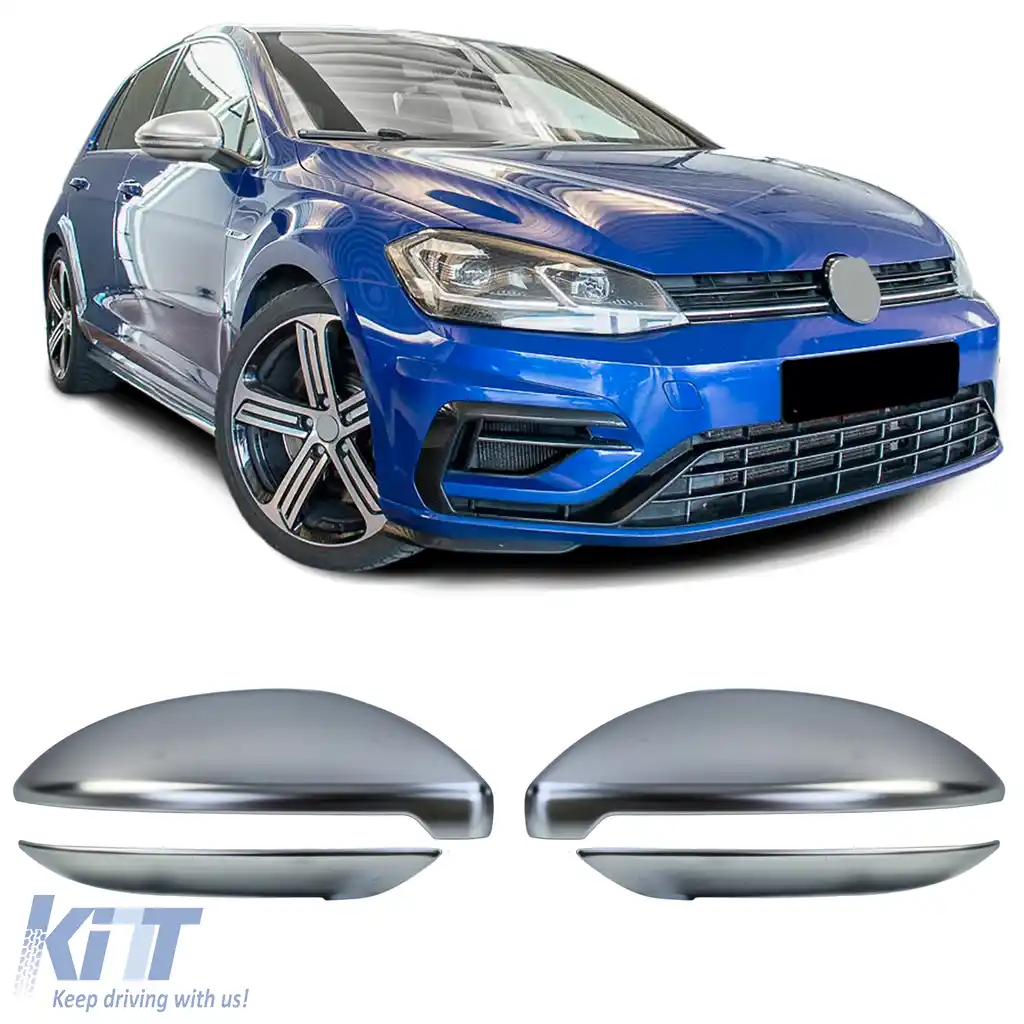 Capace oglinzi alu-look mate set de 4 bucăți potrivit pentru VW Golf 7 2012-2021