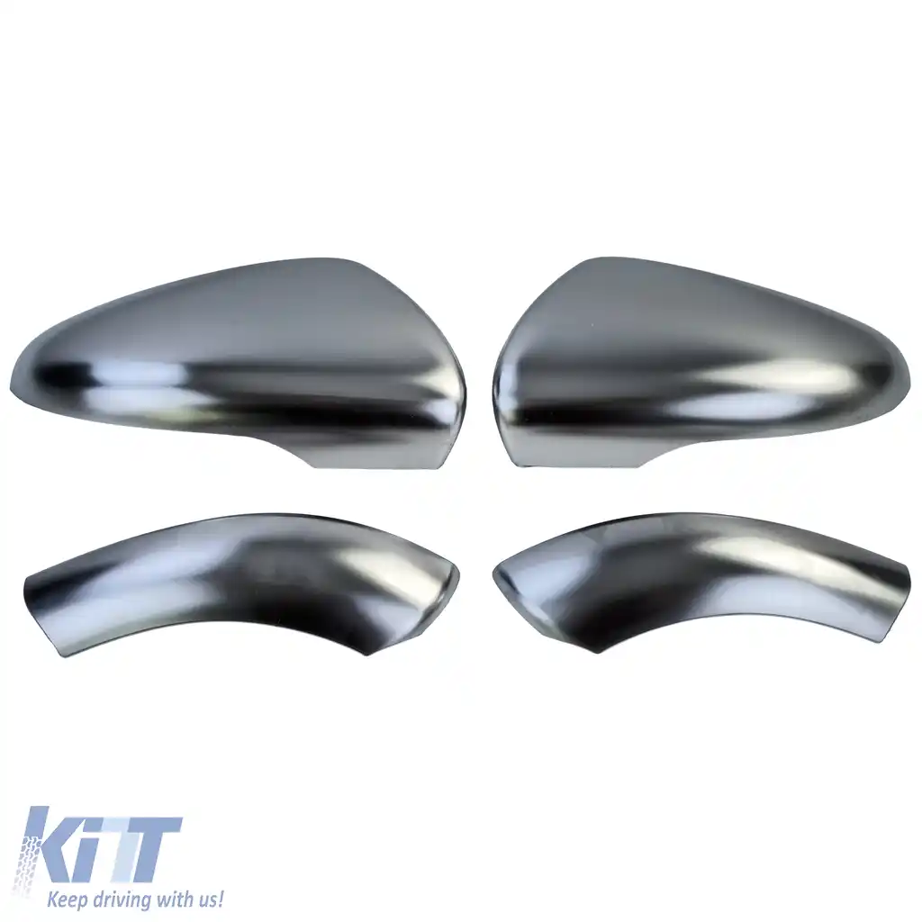 Capace Oglinzi Aspect Aluminiu Mat Capace Oglinzi 4-piese potrivite pentru VW Golf 6 2008-2012-image-6194801