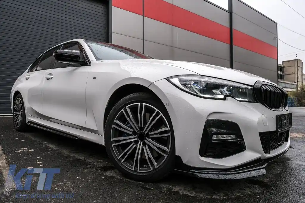 Capace oglinzi compatibil cu BMW 3 Series G20 G21 G28 (2017-up) M Sport Design Negru Lucios LHD-image-6113974