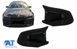 Capace oglinzi compatibil cu BMW Seria 5 F10 F11 F18 Non LCI (07.2010-2013) Negru Lucios M Design-image-6077174