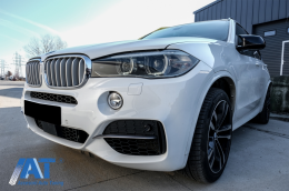 Capace oglinzi compatibil cu BMW X3 F25 X4 F26 X5 F15 X6 F16 (2013-2019) Negru Lucios M Design-image-6072635