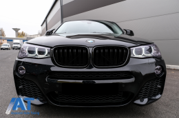 Capace oglinzi compatibil cu BMW X3 F25 X4 F26 X5 F15 X6 F16 (2013-2019) Negru Lucios M Design-image-6074728
