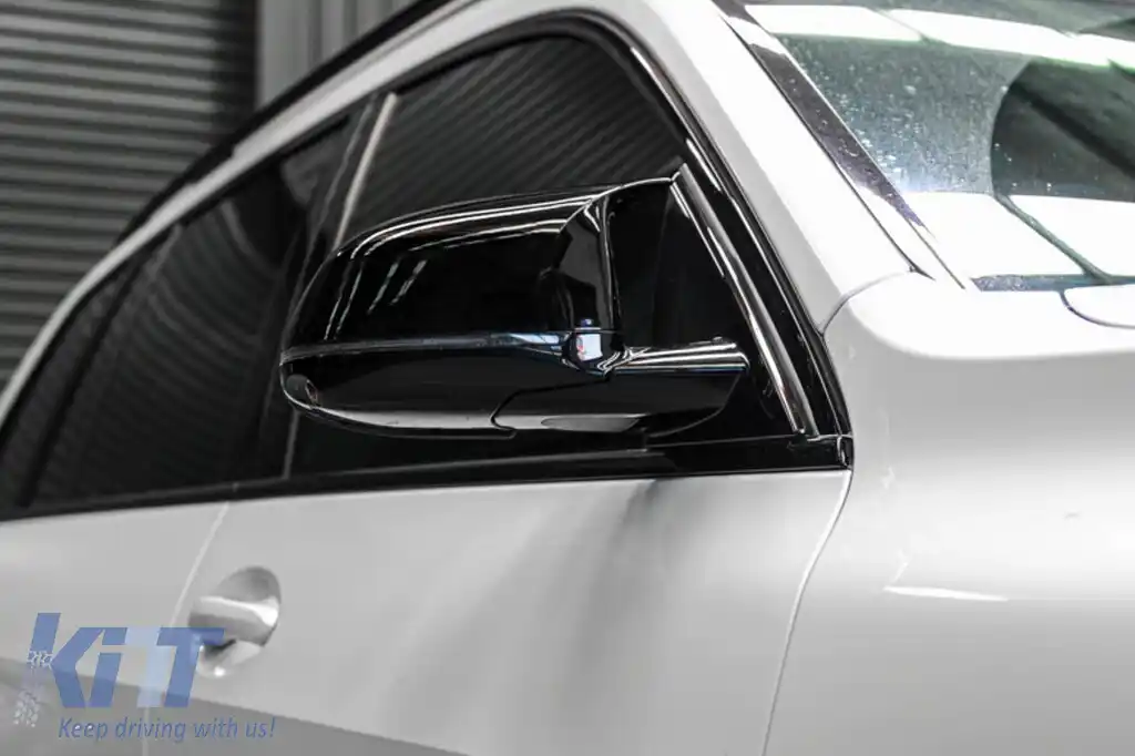 Capace oglinzi compatibil cu BMW X3 G01 X3 G08 X4 G02 X5 G05 X6 G06 X7 G07 (2017-2020) M Sport Design Negru Lucios-image-6096104