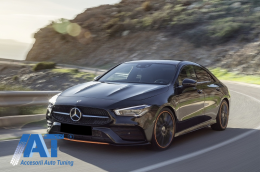 Capace Oglinzi compatibil cu Mercedes A-Class W177 (05.2018-up) V177 (09.2018-up) CLA C118 Coupe (05.2019-up) CLA X118 Shooting Brake (09.2019-up) Night Package Look-image-6062810