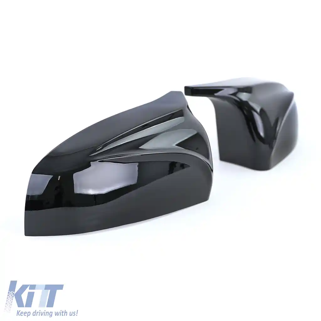 Capace oglinzi de schimb aspect sport lucios negru, potrivite pentru BMW X5 E70 X6 E71-image-6201071