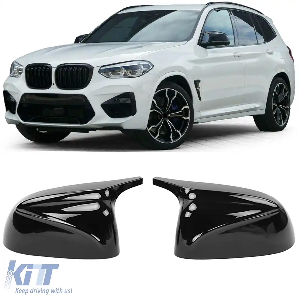 Capace oglinzi de schimb lucioase negre potrivite pentru BMW X3 G08 X4 G02
