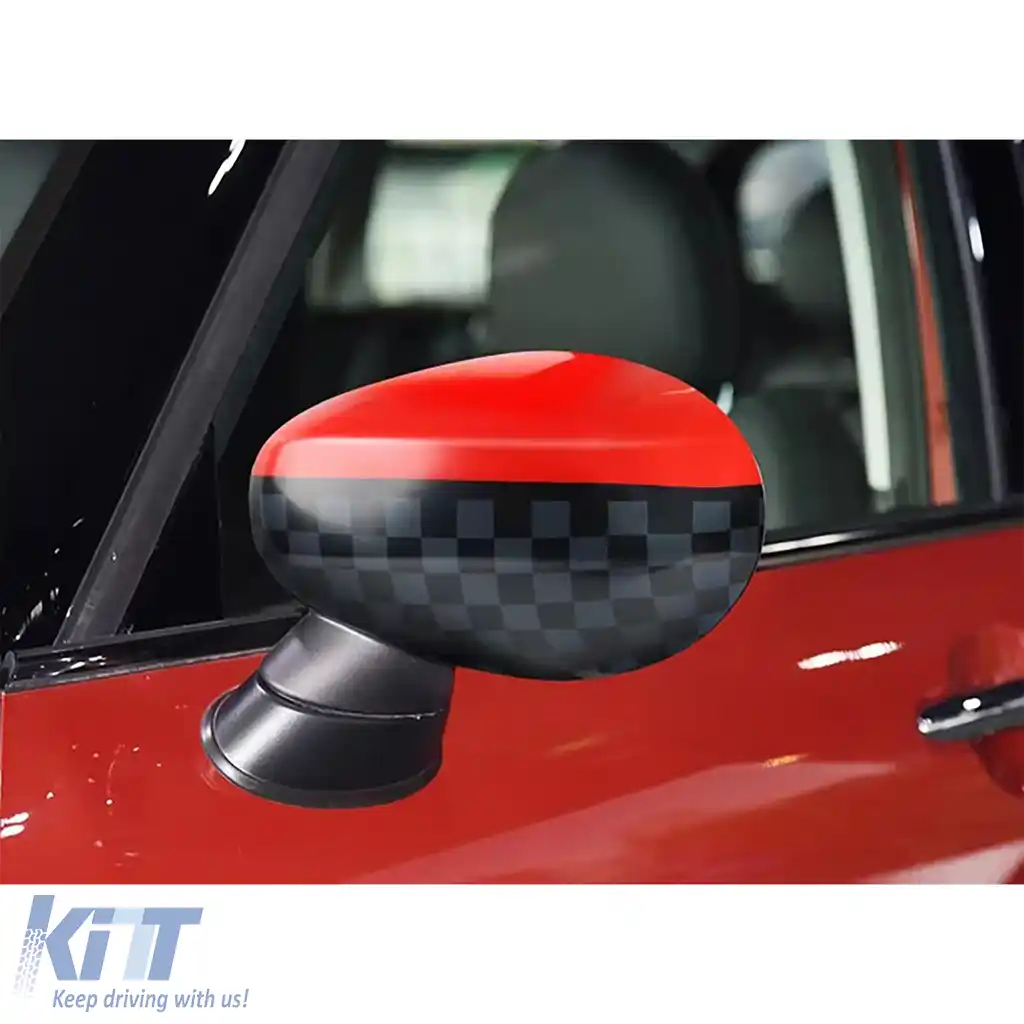 Capace oglinzi Performance Red Black potrivite pentru Mini F54 F55 F56 F57 13-18-image-6205954