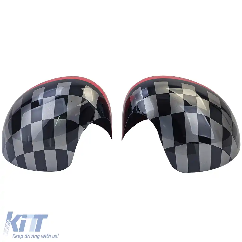 Capace oglinzi Performance Red Black potrivite pentru Mini F54 F55 F56 F57 13-18-image-6205957