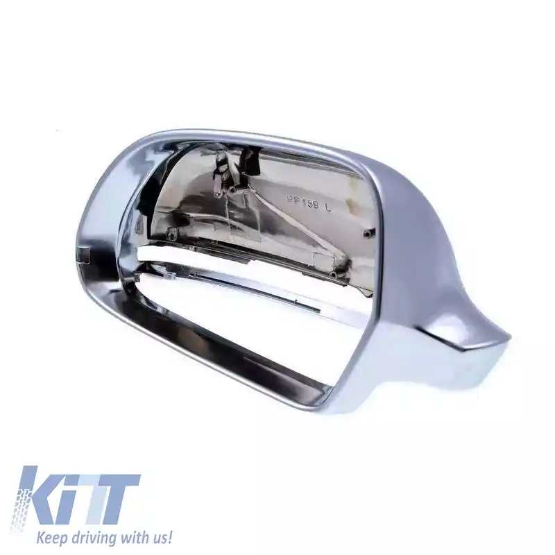 Capace oglinzi potrivite pentru Audi A3 8P 08-10, A4 B8 08-11, A5 8T 07-11, A6 C6 4F 09-11, A8 D3, Q3 8U, Aluminiu periat 2 piese-image-6321928