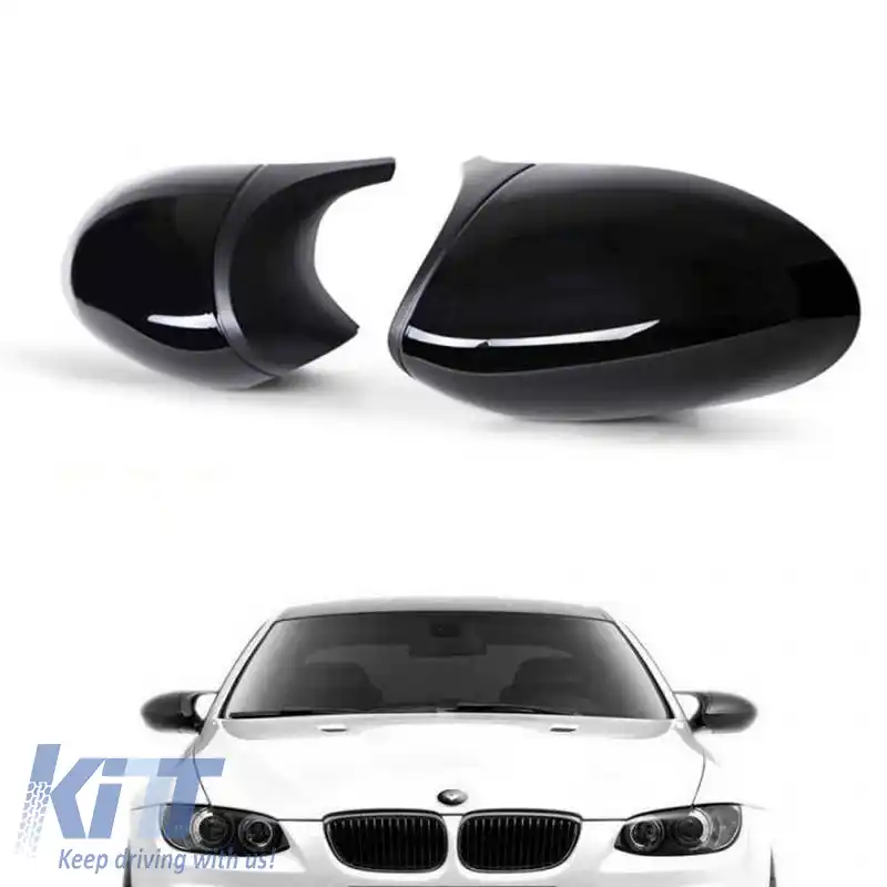 Capace oglinzi potrivite pentru BMW 1 E87/E81/E82/E88, 3 E90, E91 05-08 / E92, E93 06-10 M3/M4 Look Negru Lucios & Mat 2 Piese-image-6324711