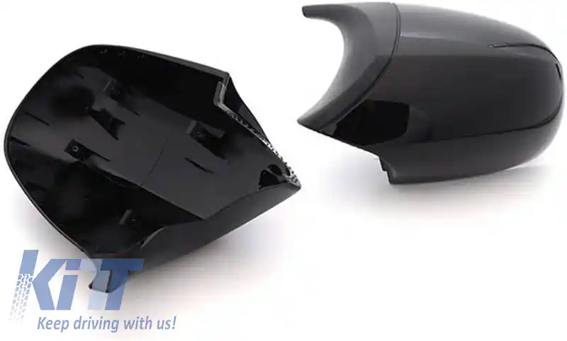 Capace oglinzi potrivite pentru BMW 1 E87/E81/E82/E88, 3 E90, E91/E92, E93 M3/M4 Look Facelift LCI Modele Negru Lucios & Mat 2 Piese-image-6324726