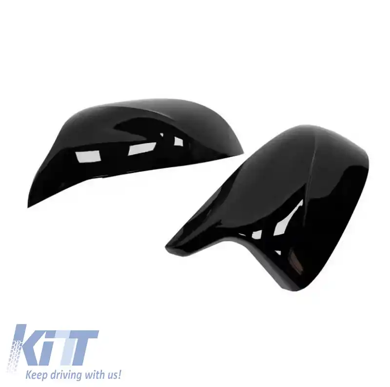 Capace oglinzi potrivite pentru BMW X3 F25, X4 F26, X5 F15, X6 F16 XM Look Negru Lucios 2 Piese-image-6324721