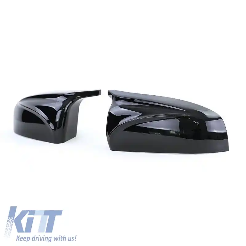 Capace oglinzi potrivite pentru BMW X5 E70 06-13 / X6 E71 08-13 M4 Look Negru Lucios 2 Piese-image-6301035
