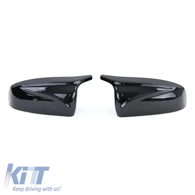 Capace oglinzi potrivite pentru BMW X5 E70 06-13 / X6 E71 08-13 M4 Look Negru Lucios 2 Piese-image-6301037