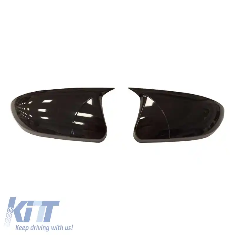 Capace oglinzi potrivite pentru Hyundai I20 2014-2020 Fără Indicatoare Negru Lucios 2 Piese-image-6315375