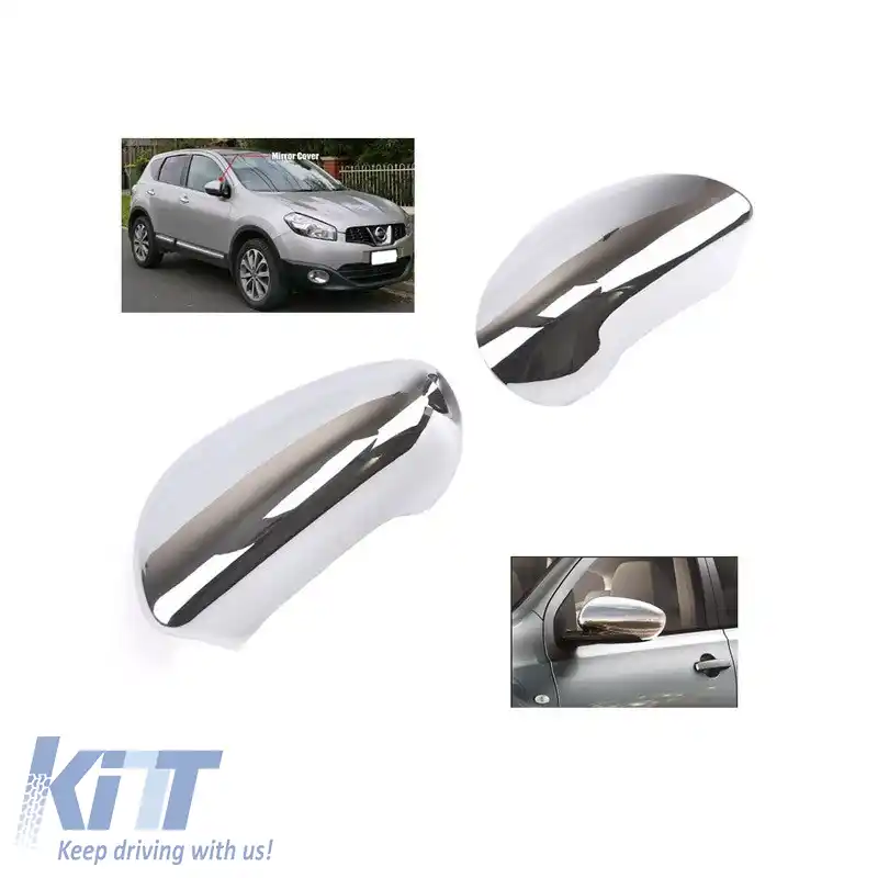 Capace oglinzi potrivite pentru Nissan Qashqai 2008-2013 Crom 2 Piese-image-6308117