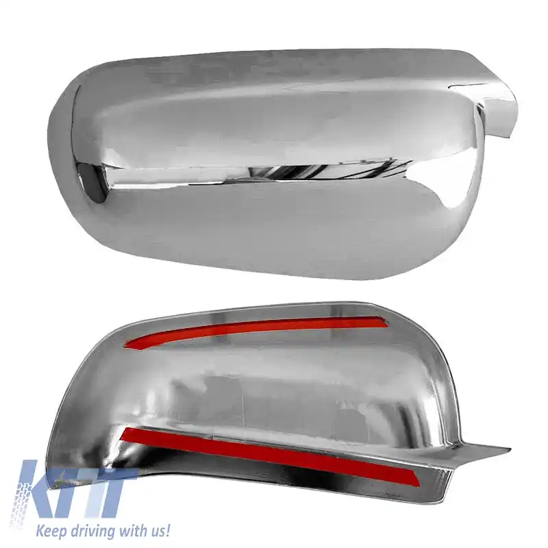 Capace oglinzi potrivite pentru VW Golf IV (4) 98-04, Bora 98-04, Passat 3B 97-00 Mici - Mari Crom 2 Piese-image-6309154