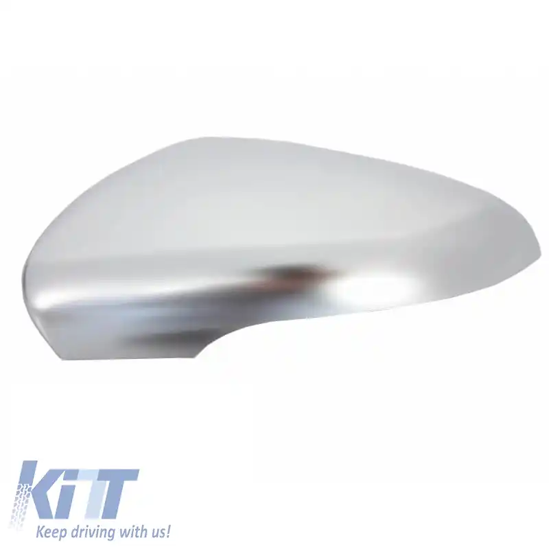 Capace oglinzi potrivite pentru VW Golf VI (6) 08-12, Touran 10-15 Set din Aluminiu Periat, Sus-Jos, 4 Piese-image-6301073