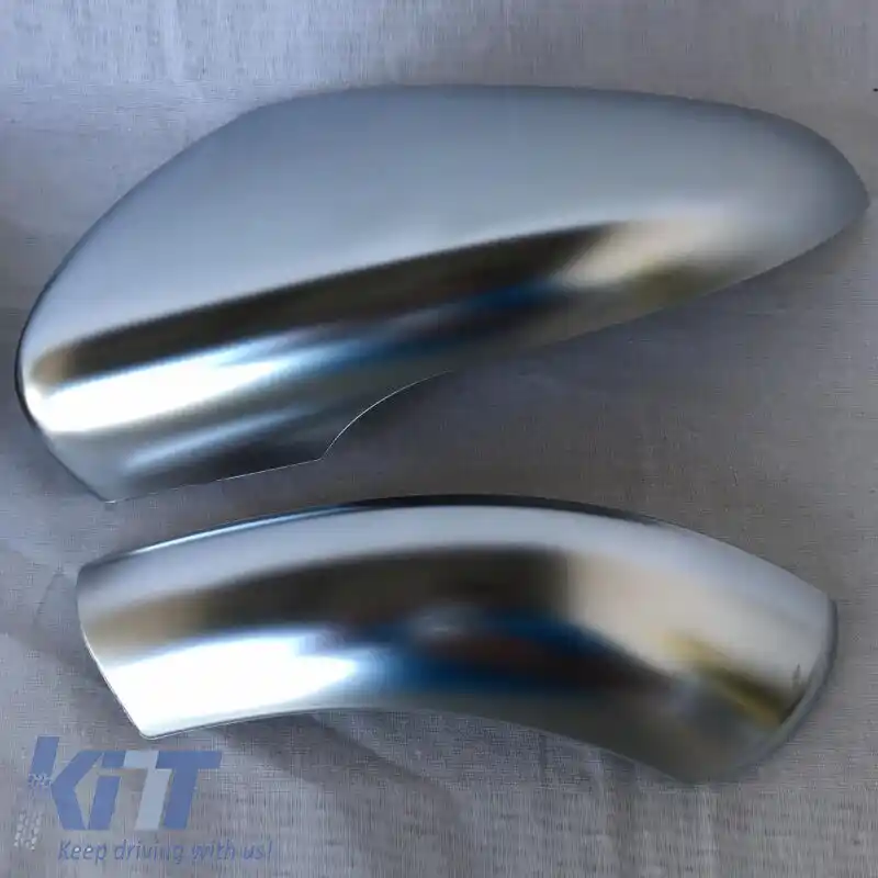 Capace oglinzi potrivite pentru VW Golf VI (6) 08-12, Touran 10-15 Set din Aluminiu Periat, Sus-Jos, 4 Piese-image-6301076