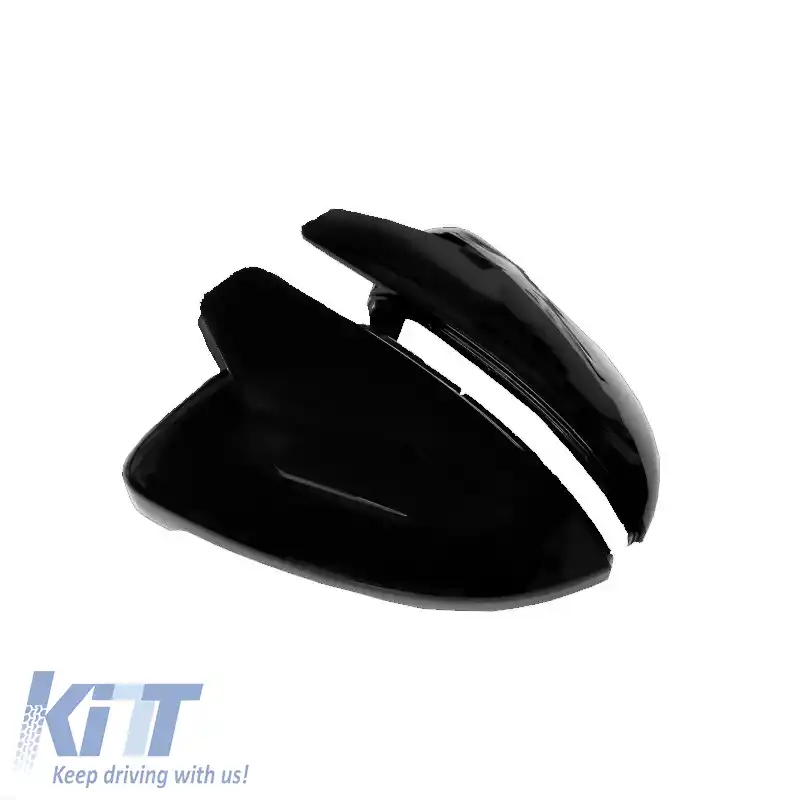 Capace oglinzi potrivite pentru VW Golf VII (7) 12-20, Touran 15+ R Look Clip On Negru Lucios 2 Piese-image-6324167