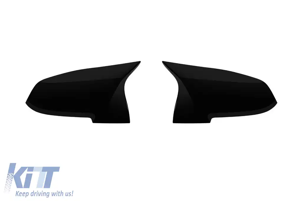 Capace oglinzi stil M, potrivite pentru BMW Seria 1 F20, Seria 2 F22, Seria 3 F30, Seria 3 GT F34, Seria 4 F32, F33, F36, i3, X1 E84, negru lucios