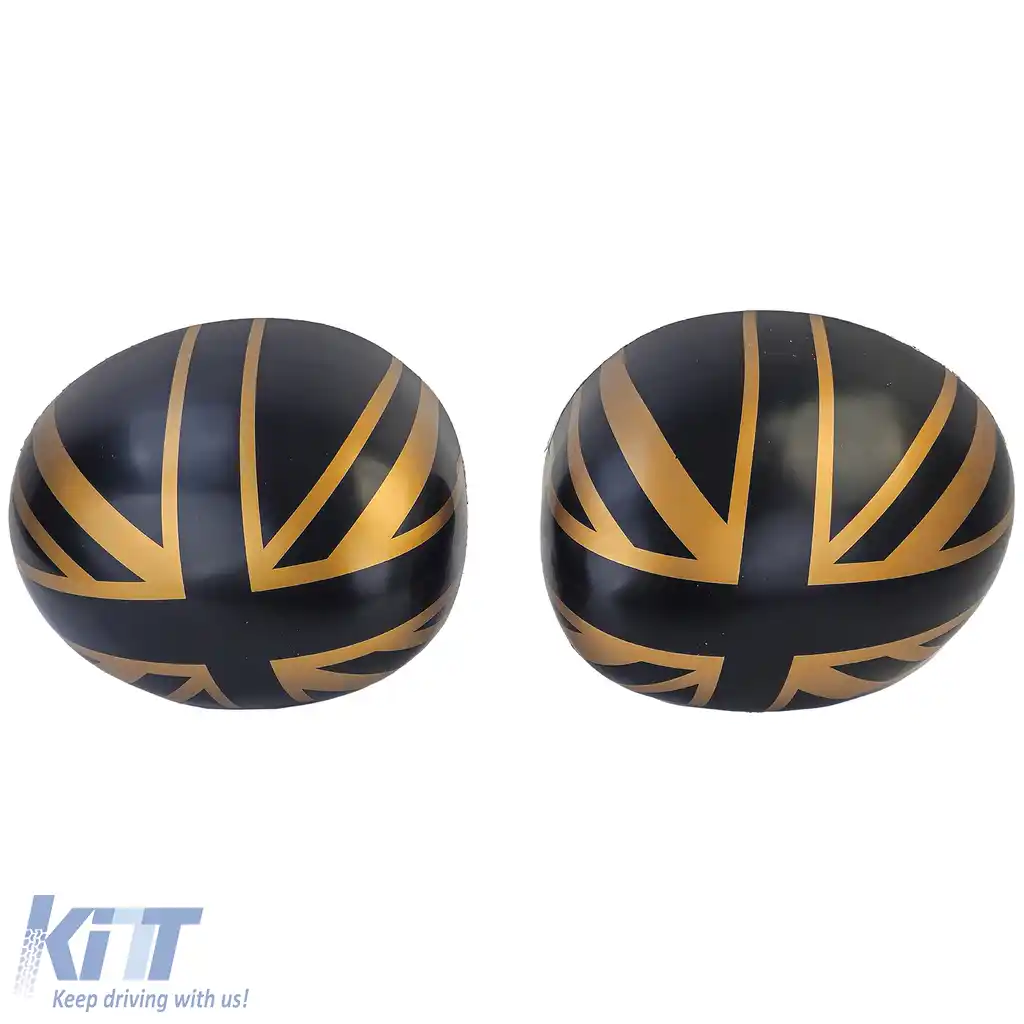 Capace oglinzi Union Jack negru auriu potrivite pentru Mini F54 F55 F56 F57 13-18-image-6206871