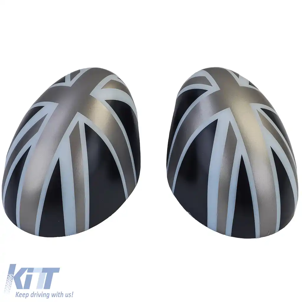Capace oglinzi Union Jack negru gri potrivite pentru Mini F54 F55 F56 F57 13-18-image-6199904