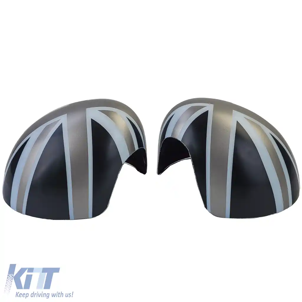 Capace oglinzi Union Jack negru gri potrivite pentru Mini F54 F55 F56 F57 13-18-image-6199906