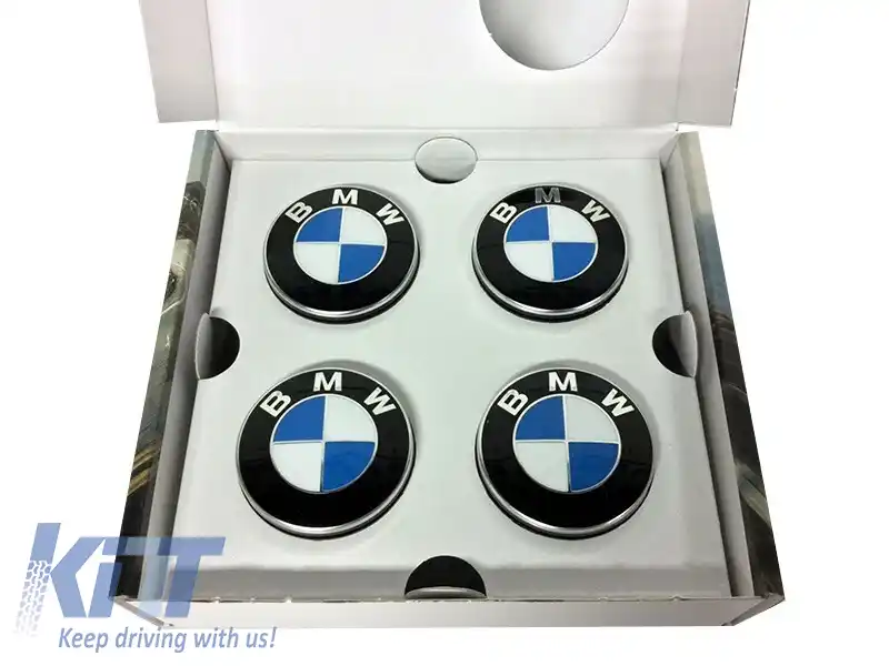 Capace originale BMW auto-centrante pentru jante set de 4, potrivite pentru diametrele șuruburilor roților de 112mm sau 120mm-image-6238870