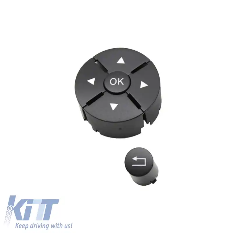 Capace pentru butoanele de control al comutatoarelor de pe volan, potrivite pentru Mercedes-Benz C-Class W204 / E-Class W212 / GLK X204 / Stânga 2 buc.-image-6303622