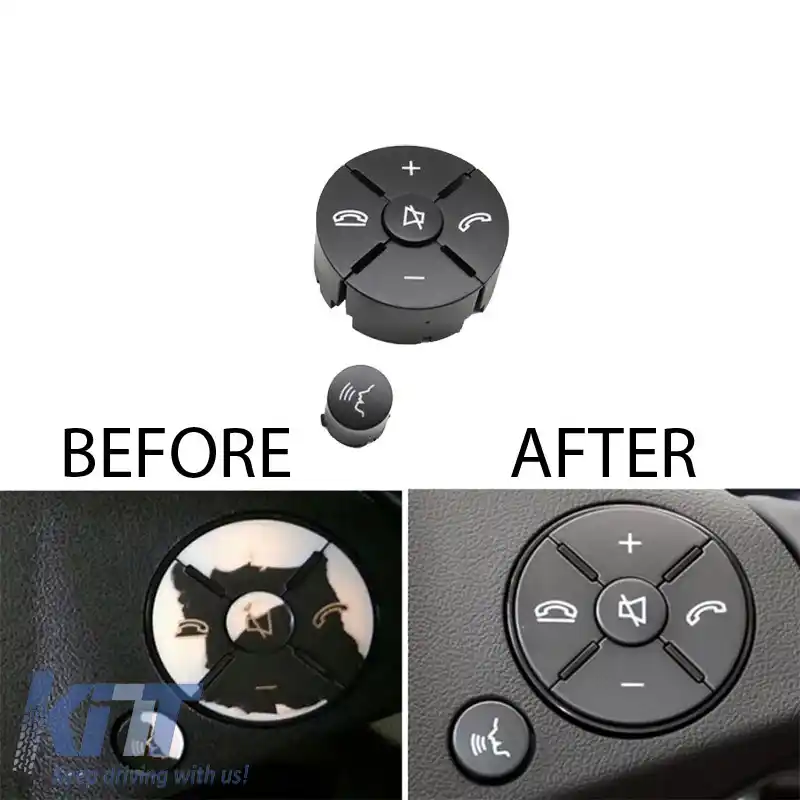Capace pentru butoanele de control al comutatorului volanului, potrivite pentru Mercedes-Benz C-Class W204 / E-Class W212 / GLK X204 / Dreapta 2 buc.-image-6303630