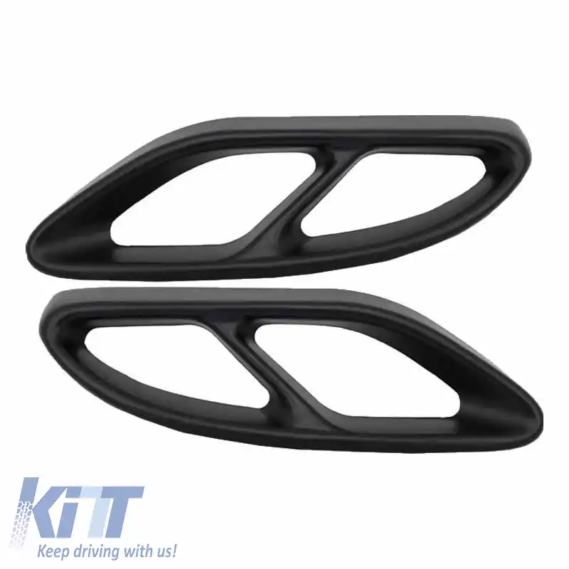 Capace pentru țevi de eșapament negre, potrivite pentru Mercedes-Benz C-Class W205 S65 E65 GLE W166 X166 GLC W253 Sport Design-image-6295667