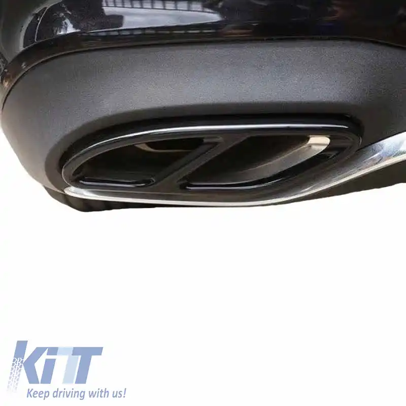 Capace pentru țevi de eșapament negre, potrivite pentru Mercedes-Benz C-Class W205 S65 E65 GLE W166 X166 GLC W253 Sport Design-image-6295668