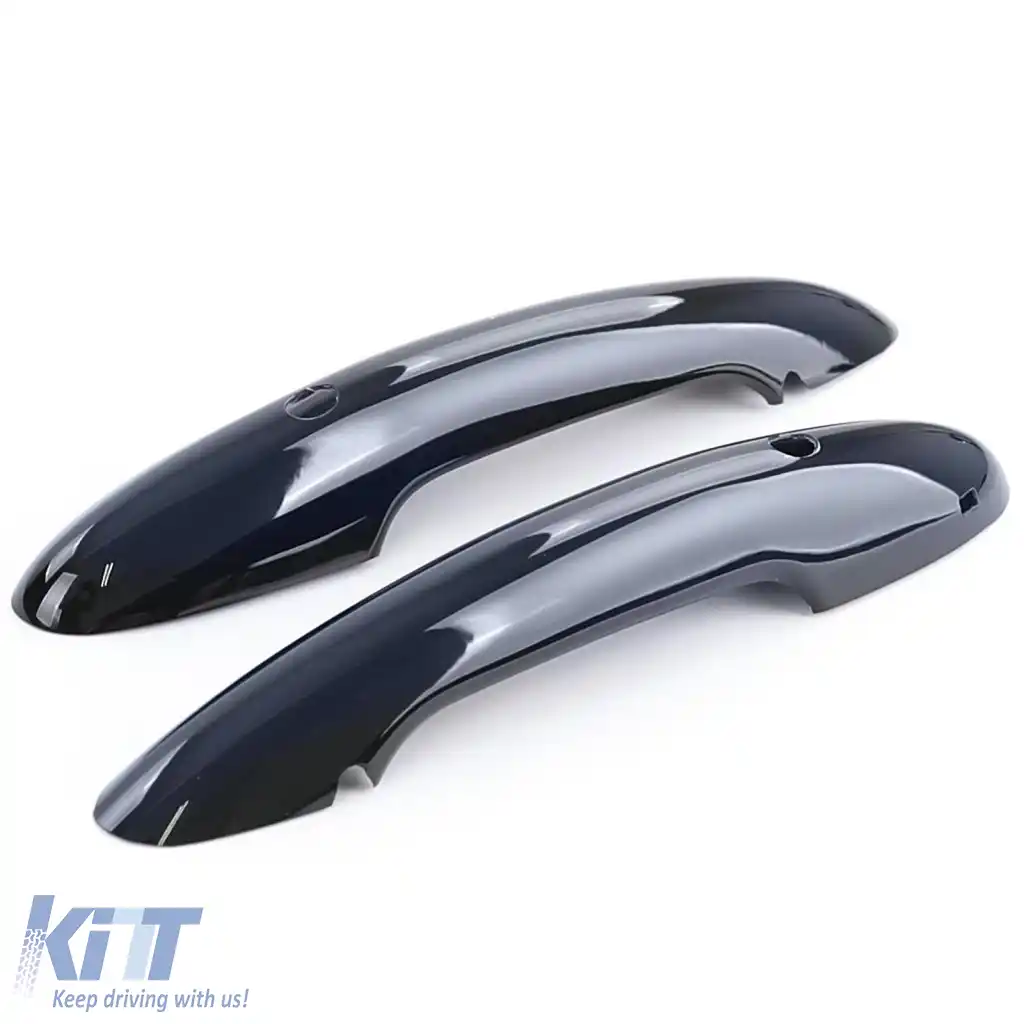 Capace pentru mânerele ușilor de culoare neagră lucioasă, potrivite pentru Mini F55 F56 F57 cu acces confortabil-image-6278578